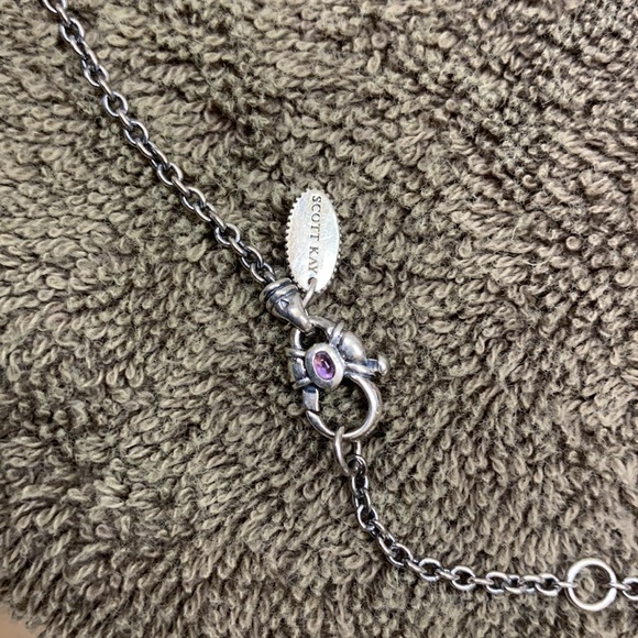 Scott Kay Sterling Silver Cross Pendant Necklace - Picture 6 of 7